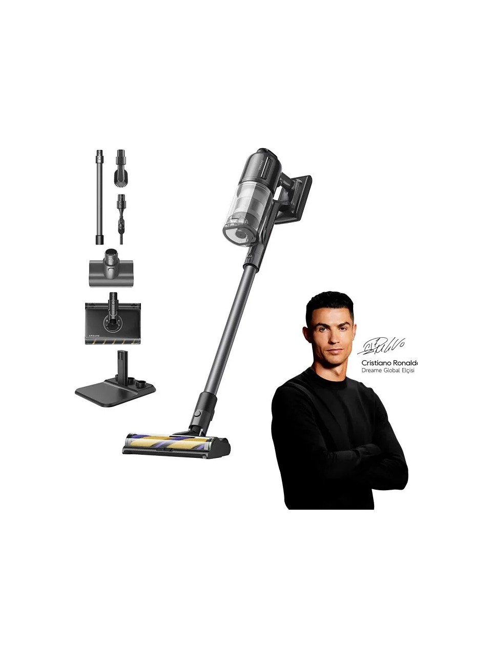 Dreame R20 Ultra AquaCycle Islak Kuru Şarjlı Dikey Süpürge Görseli