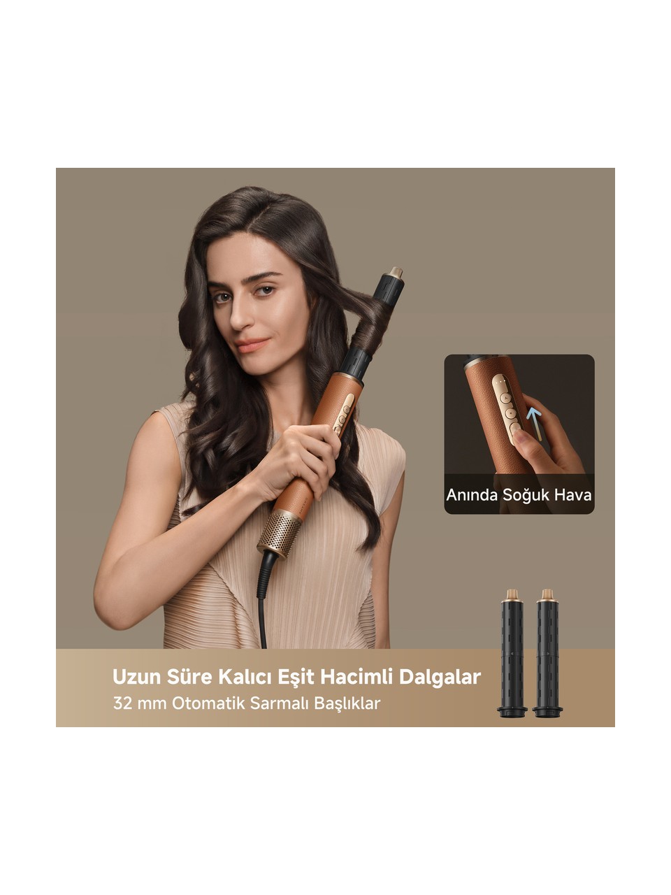 Dreame Airstyle Pro 7in1 Saç Şekillendirme Seti Amber Görseli