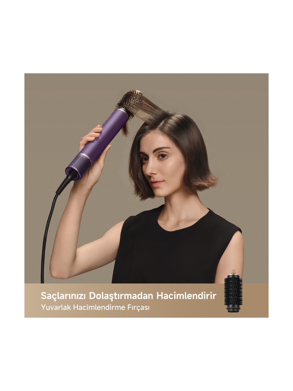 Dreame Airstyle Pro 7in1 Saç Şekillendirme Seti Mor Görseli