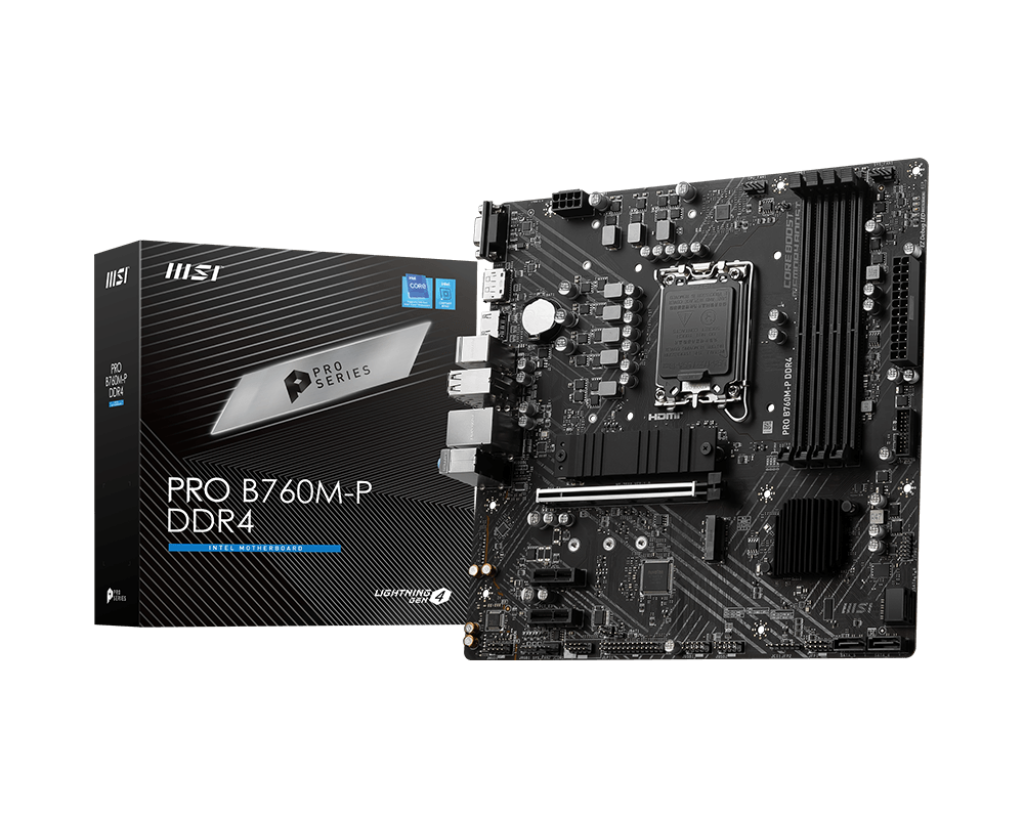 MSI PRO B760M-P DDR4 4800(OC) DDR4 HDMI DP M.2 ATX 1700p